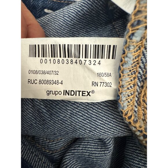 2/$30 Zara Womens Size 0 Flare Blue Denim Jeans - Picture 13 of 15